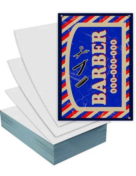 Ulotki A6 5000 szt reklamowe firmowe BARBER + PROJEKT GRATIS