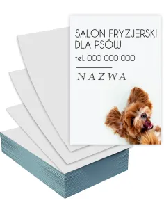 Ulotki A6 100 szt reklamowe firmowe SALON FRYZJERSKI DLA PSÓW + PROJEKT GRATIS
