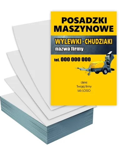 Ulotki A5 100szt reklamowe firmowe POSADZKI MASZYNOWE + PROJEKT GRATIS