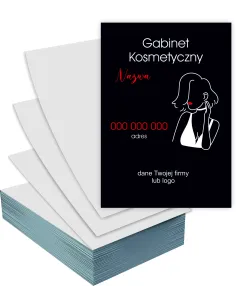 Ulotki A5 100 sztuk reklamowe firmowe GABINET KOSMETYCZNY + PROJEKT GRATIS