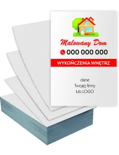 Ulotki A5 1000 sztuk reklamowe firmowe WYKOŃCZENIA WNĘTRZ + PROJEKT GRATIS