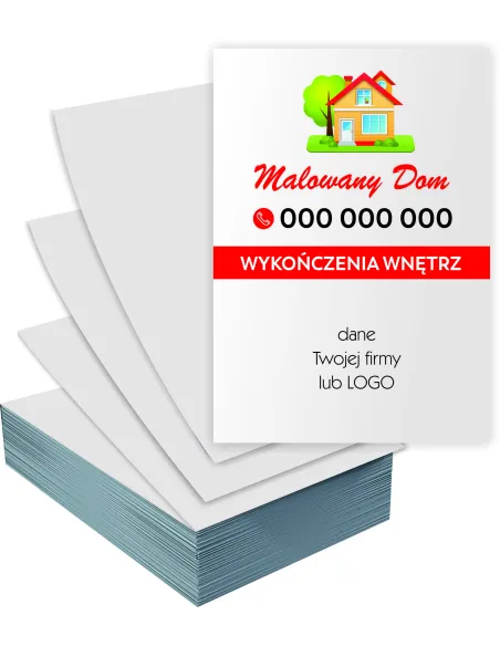 Ulotki A5 1000 sztuk reklamowe firmowe WYKOŃCZENIA WNĘTRZ + PROJEKT GRATIS