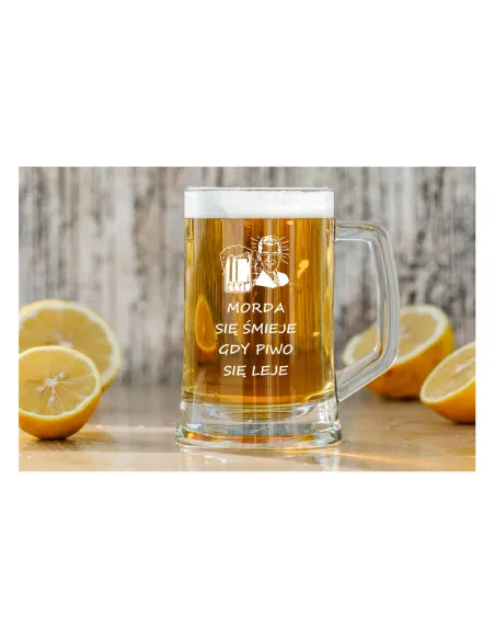 duży KUFEL do Piwa na PREZENT z GRAWEREM 660 ml