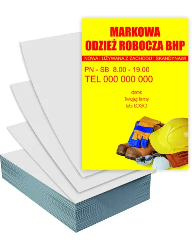 Ulotki A5 5000 sztuk reklamowe firmowe MARKOWA ODZIEŻ ROBOCZA + PROJEKT GRATIS