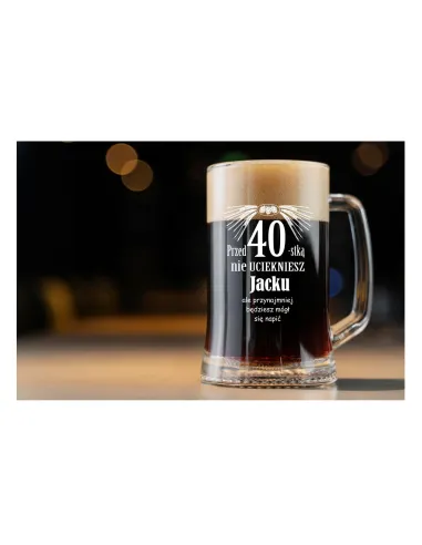 KUFEL do Piwa PREZENT na 40 urodziny z GRAWEREM