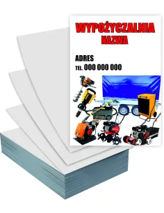 Ulotki A4 5000 sztuk reklamowe firmowe WYPOŻYCZALNIA + PROJEKT GRATIS