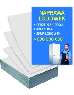 Ulotki A4 1000 sztuk reklamowe firmowe NAPRAWA LODÓWEK + PROJEKT GRATIS