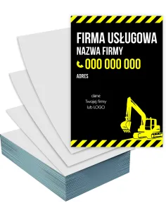 Ulotki A4 100 sztuk reklamowe firmowe FIRMA USŁUGOWA + PROJEKT GRATIS