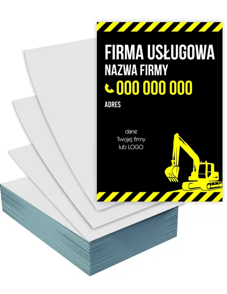 Ulotki A4 100 sztuk reklamowe firmowe FIRMA USŁUGOWA + PROJEKT GRATIS