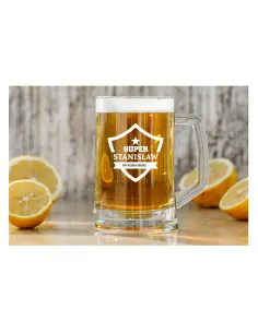 KUFEL do Piwa z GRAWEREM PREZENT dla Super Faceta z imieniem