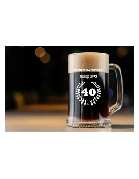 KUFEL do Piwa z GRAWEREM PREZENT urodzinowy dla mężczyzny