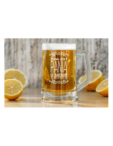 KUFEL do Piwa z GRAWEREM PREZENT dla Żony z imieniem
