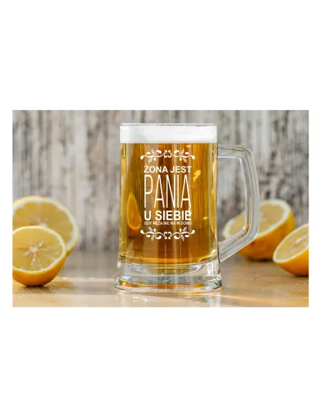 KUFEL do Piwa z GRAWEREM PREZENT dla Żony z imieniem