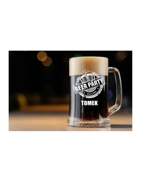 KUFEL DO PIWA Z DOWOLNYM GRAWEREM PREZENT IMIENINY