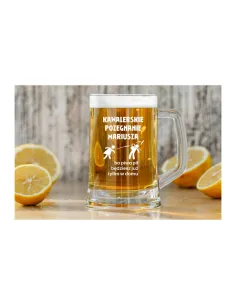 Kufel do Piwa z grawerem dedykacją kawalerskie