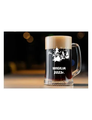 PREZENT na święta choinkę KUFEL do Piwa z GRAWEREM