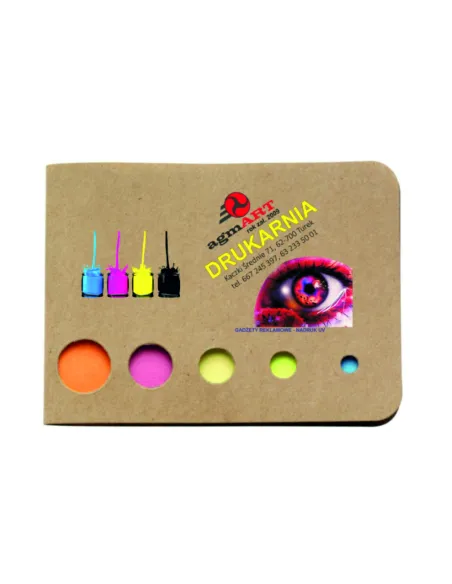 Zestaw karteczek samoprzylepnych z nadrukiem 100 szt