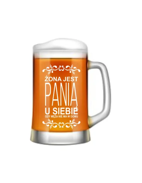 duży KUFEL do Piwa PREZENT dla męża chłopaka taty