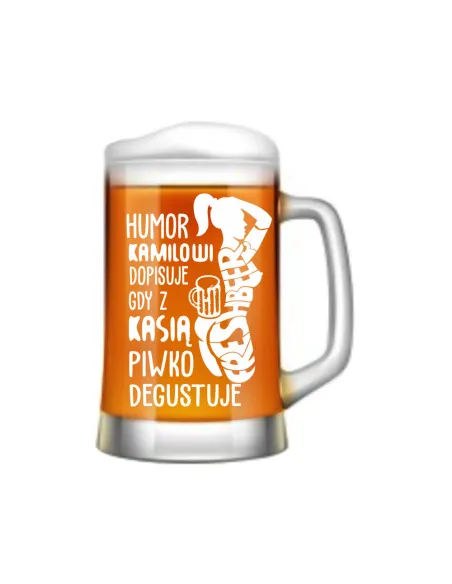 duży KUFEL do Piwa PREZENT na dla niej niego