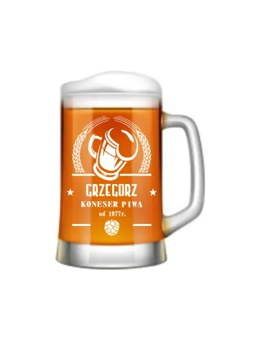 KUFEL DO PIWA Z IMIENIEM prezent na URODZINY