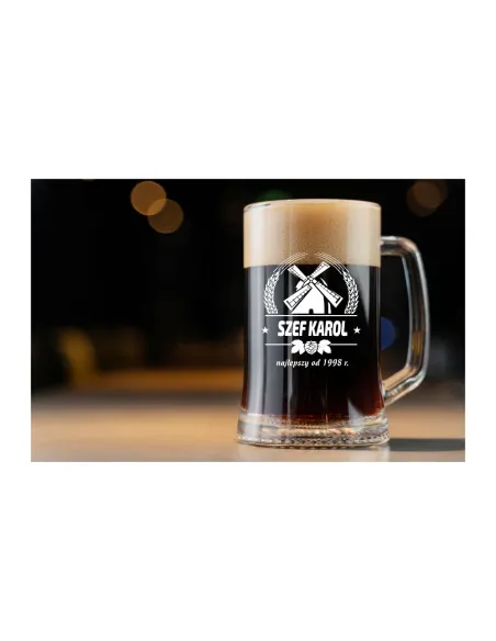 Kufel do Piwa Z WŁASNYM GRAWEREM PREZENT super HIT