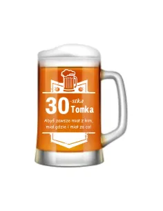 PREZENT na urodziny KUFEL do piwa 18 30 40 50 60