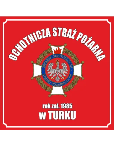 BANER PLANDEKA Ochotnicza Straż Pożarna OSP 1x1m Oznaczenie Strażnicy
