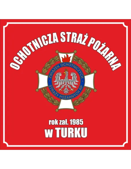 BANER PLANDEKA Ochotnicza Straż Pożarna OSP 1x1m Oznaczenie Strażnicy