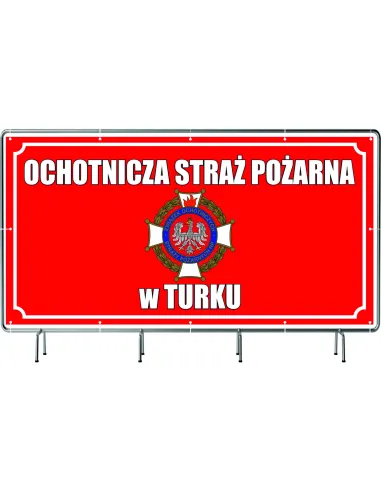 BANER PLANDEKA Ochotnicza Straż Pożarna OSP 1x0,5m Oznaczenie Strażnicy