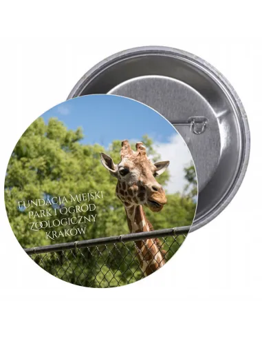 Przypinki buttony ZOO znaczki badziki z grafiką