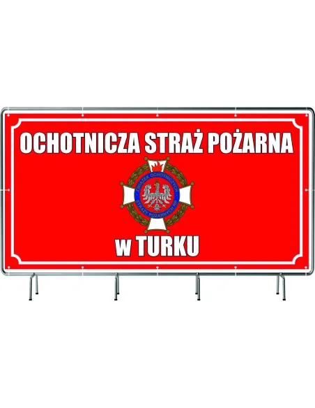 BANER PLANDEKA Ochotnicza Straż Pożarna OSP 2x1m Oznaczenie Strażnicy