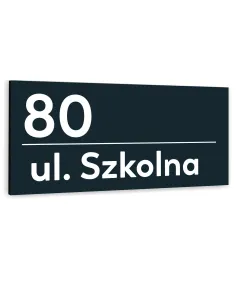 Tabliczka ADRESOWA METALOWY NUMER DOMU DUŻA ALUMINIOWA 40x20 numer posesji