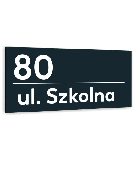 Tabliczka ADRESOWA METALOWY NUMER DOMU DUŻA ALUMINIOWA 40x20 numer posesji