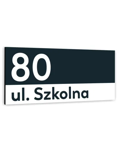 Tabliczka ADRESOWA METALOWY NUMER DOMU DUŻA ALUMINIOWA 40x20 numer posesji