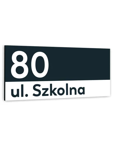 Tabliczka ADRESOWA METALOWY NUMER DOMU DUŻA ALUMINIOWA 40x20 numer posesji