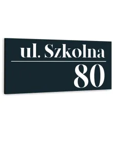 Tabliczka ADRESOWA METALOWY NUMER DOMU DUŻA ALUMINIOWA 40x20 numer posesji