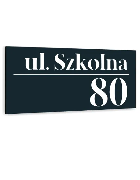 Tabliczka ADRESOWA METALOWY NUMER DOMU DUŻA ALUMINIOWA 40x20 numer posesji