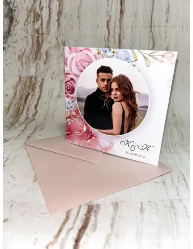 Zaproszenie na ślub ślubne Z TWOIM ZDJĘCIEM