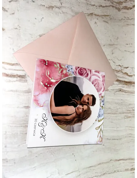 Zaproszenie na ślub ślubne Z TWOIM ZDJĘCIEM