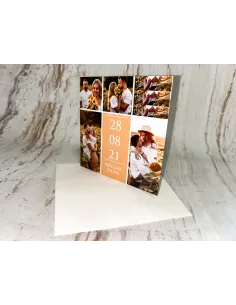 Zaproszenie na ślub ślubne weselne składane Z WASZYM ZDJĘCIEM PROJEKT GRATIS