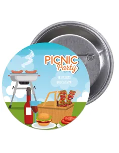 Przypinki buttony PIKNIK WIEJSKI  znaczki badziki z grafiką