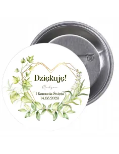 Przypinki buttony DZIĘKUJE!  I KOMUNIA ŚWIĘTA  znaczki badziki z grafiką