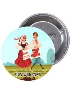 Przypinki buttony KGW  WARENKA znaczki badziki z grafiką