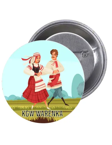 Przypinki buttony KGW  WARENKA znaczki badziki z grafiką
