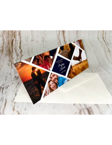 ZAPROSZENIA NA ŚLUB, Zaproszenie Ślubne weselne + WASZE ZDJĘCIA