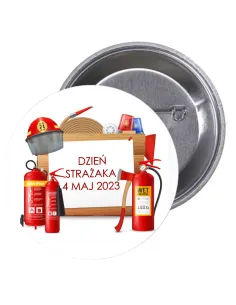 Przypinki buttony DZIEŃ STRAŻAKA  znaczki badziki z grafiką