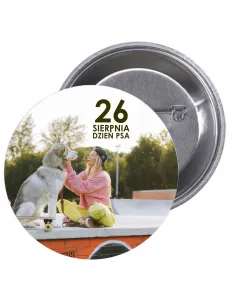 Przypinki buttony DZIEŃ PSA  znaczki badziki z grafiką