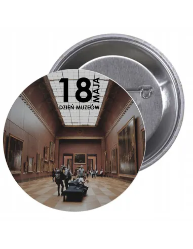 Przypinki buttony DZIEŃ MUZEÓW  znaczki badziki z grafiką