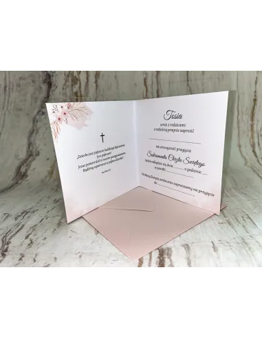 Zaproszenie na chrzest chrzciny ZE ZDJĘCIEM + POJEKT GRATIS