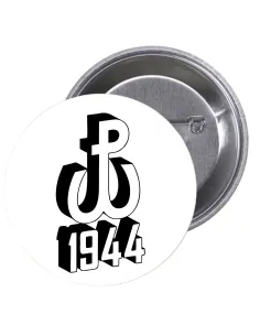 Przypinki buttony POWSTANIE WARSZAWSKIE 1944  znaczki badziki z grafiką